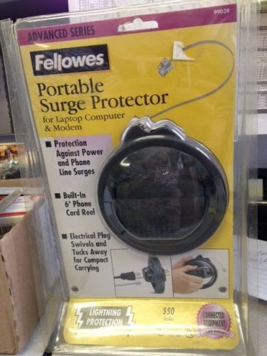 Fellowes portable surge protector for sale