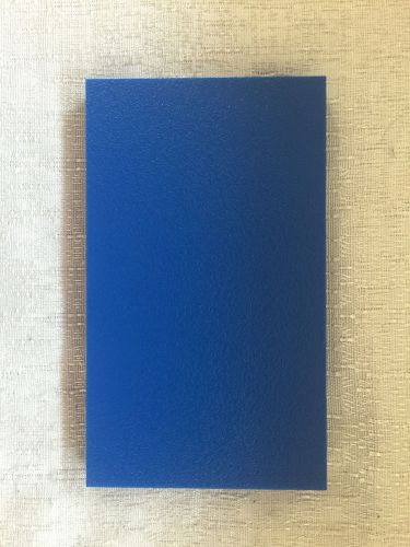 Lot of 20 hdpe high density polyethylene plastic sheet 3.5&#034; x 6 x .5 blue for sale