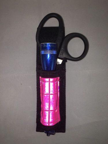 EMS, EMT, Paramedic, Rescue EMT Shear and Minilight Pouch Pink Reflective