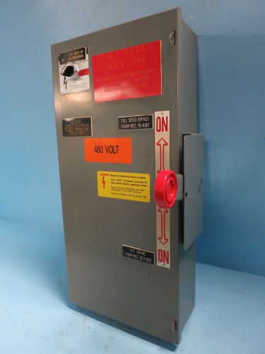 Cutler-hammer 100 amp 600v nf353dtk double throw switch manual transfer eaton a for sale