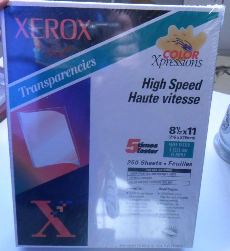 250pcs Factory Sealed Paper Backed Xerox Overhead Printable Transparency Sheets