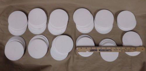 Lot of ~7 Pounds of Teflon Discs 3 7/8&#034; Diameter 1/8&#034; Thickness 59 Pieces