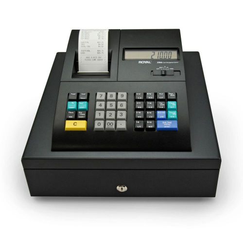 Royal 210dx b1 electronic cash register w/dual lcd displays 1500 plus/id system for sale