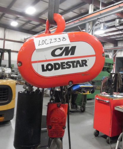 Cm lodestar 2 ton 2 speed electric  hoist model r2 10ft chain    loc2338 for sale