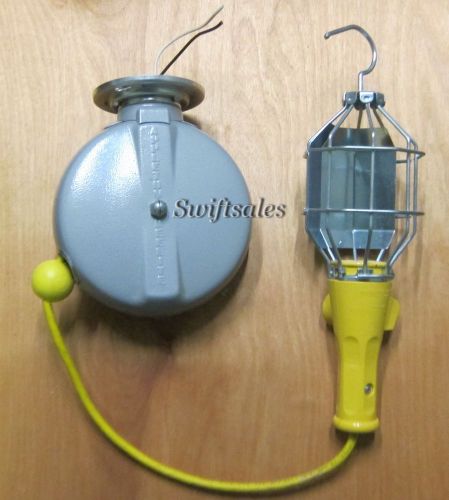 Appleton re-7s2g reelite 360° swivel cord reel &amp; mcgill 5000-srg drop light for sale