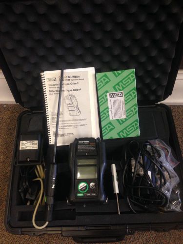 MSA MULTI GAS DETECTOR WITH CASE AND ACCESSORIES