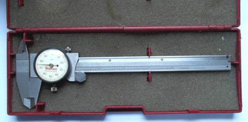 Starrett no. 120a 6&#034; dial calipers w/ case nice for sale