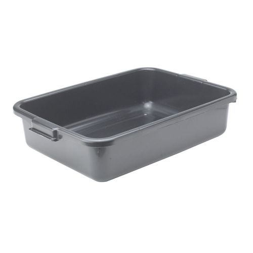 Winco PL-5K Black Dish Box - 20-1/4 x 15-1/2 x 5
