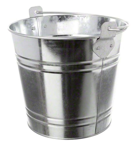 American metalcraft ptub87 steel natural galvanized pail, 1.16-gallon for sale