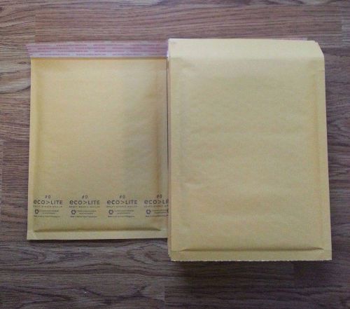 25 #0 Kraft Bubble Padded Envelopes Mailer Inside Dimensions Approx 9.25x6.75 in