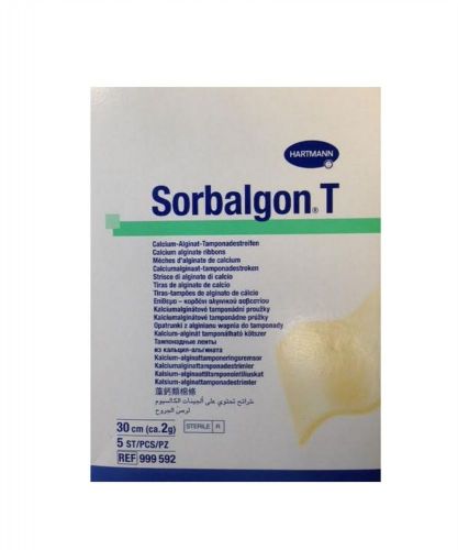 Sorbalgon T Calcium Alginate Ribbon, Latex Free, 30cm, Pack of 5