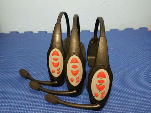 Lot of (3)3M C1060 Wireless Headsets