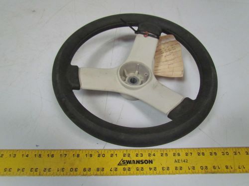 Tristar 13-1/2&#034; plastic center rubber coated rim steering wheel 6 spline for sale