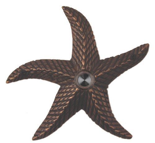 Company&#039;s Coming Inc. Solid Brass Starfish Doorbell - Oil Rubbed Bronze