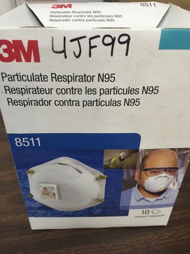 NEW IN BOX: 3M 8511/4JF99 GENERAL INDUSTRIAL DISPOSABLE RESPIRATOR 91506