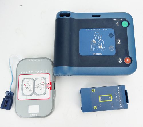 Philips HeartStart FRx Defibrillator AED w/ Battery and Pads