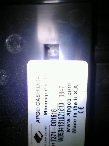 T371-DG1616 APG Series 100 Electronic cash drawer W/ Key