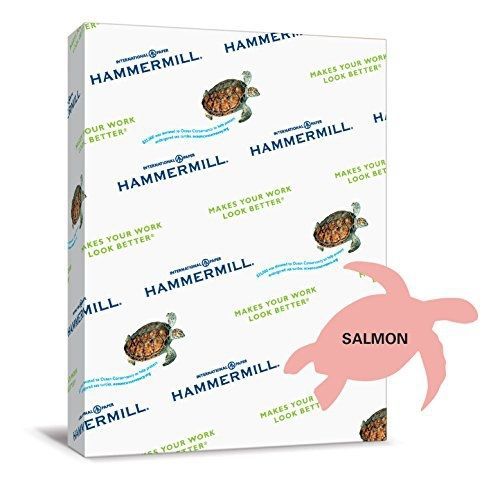 Hammermill Colors Salmon, 24lb, 8.5 x 11, 500 Sheets/1 Ream (103120R)