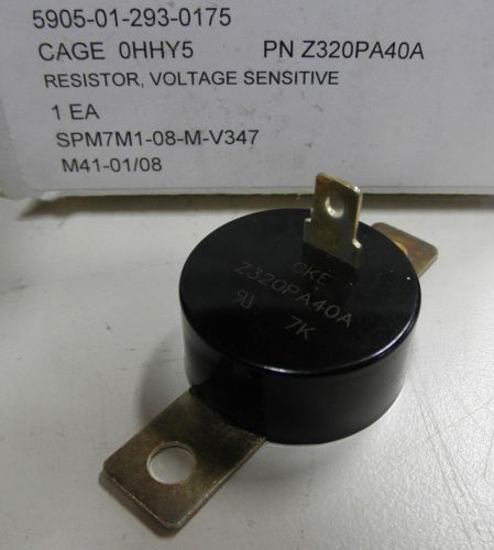 Ge varistor z320pa40a voltage sensitive resistor mep generator  5905-01-293-0175 for sale