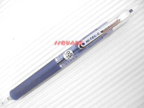 3x Pilot Hi-Tec-C Slim Knock 0.3mm Retractable Ultra Fine Rollerball Gel Pen, BB
