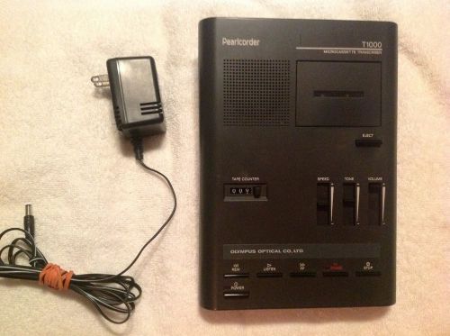 Olympus Pearlcorder T1000 Microcassette Transcriber Power Cord FREE SHIPPING