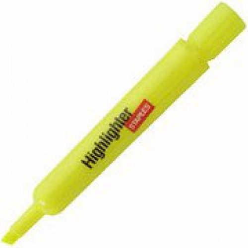 Staples hype! highlighters, yellow, dozen for sale