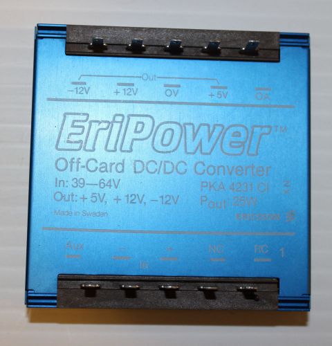 ERICSSON EriPower PKA 4231 DC/DC Converter 25W, In:39V to 64V, Out:+5V,+12V,-12V