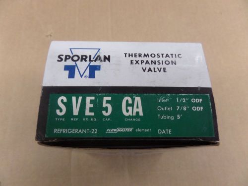 SPORLAN Thermostatic  Expansion Valve SVE5GA