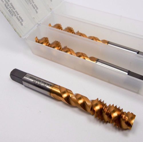 Widia plug spiral flute taps 7/16-14 h3 3fl hss tin unc 19646 qty 3 [163] for sale