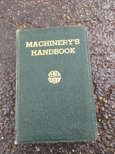 Vintage 1941 Machinery&#039;s Handbook 10th Tenth Edition Shop Drafting Manual Book