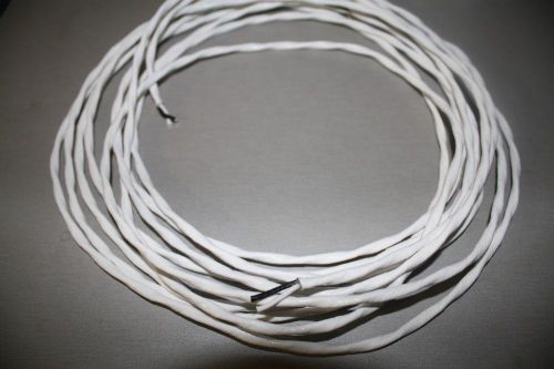 20ft audio grade silver plated mil-spec twisted 2 conductor wire 16 awg gauge for sale