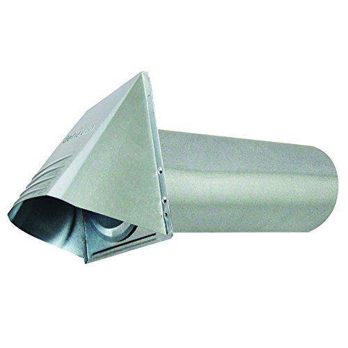 Deflecto Dryer Vent 4&#034; Silver GVH4NR  Duct Vent Building Construction Materials