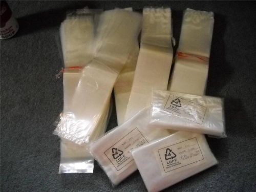 700 LDPE Clear Merchandise Bags 13&#034; x 2.5&#034; &amp; 3&#034; x 5&#034; Lay Flat Polyethylene