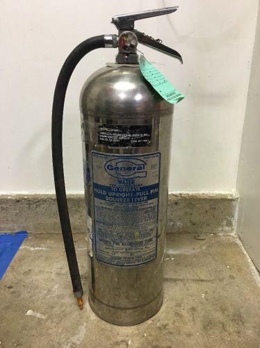 General Water Fire Extinguisher Model WS 900  Refillable In Working Cond.