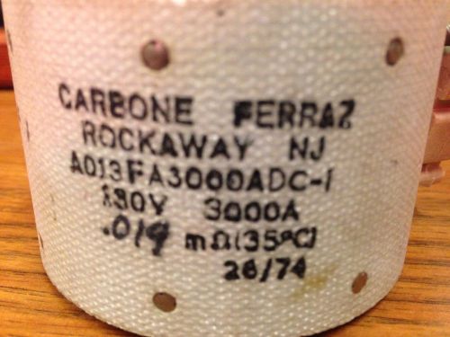 Carbone Ferraz 3000Amp Semiconductor Protection Fuse 3000A 130V