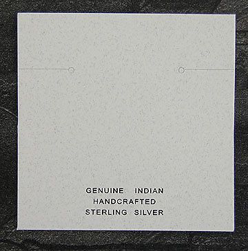 200 Indian White Earring Jewelry Cards 2-3/8 x 2-3/8&#034;