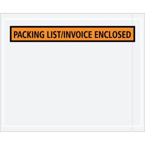 Aviditi PL462 Envelope &#034;Packing List/Invoice Enclosed&#034;, 4-1/2&#034; Length x 5-1/2&#034;