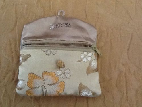 Honora Collection Jewelry Soft Empty Zippered &amp; button Pouch