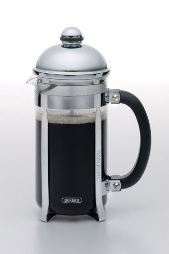 BonJour French Press Maximus with Flavor Lock Brewing, 8-Cup, Brushed Stainless