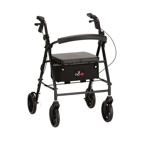 Nova vibe 8 rolling walker, black, free shipping, no tax, item 4238bk for sale