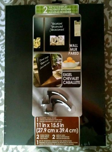 11&#034; x 15.5&#034; Magnetic Chalk Board - Black - Mega Brands