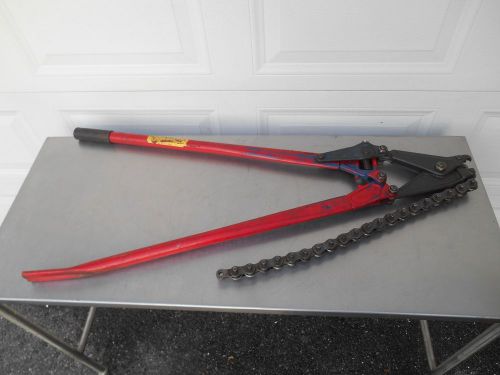 Reed soil pipe cutter single stroke 26&#034; chain clean for sale