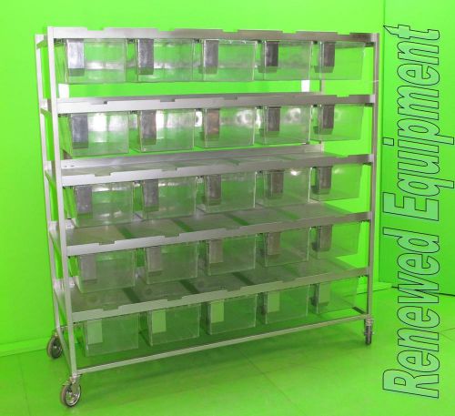 Allentown Rat Mice 25 Unit Stainless Steel Rack Colony Housing Cage