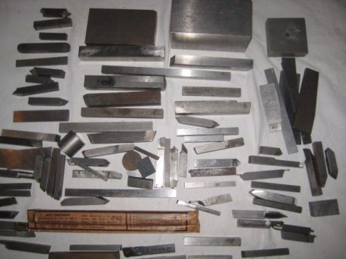Vintage tool steel blanks – mostly used – 90+ pieces for sale