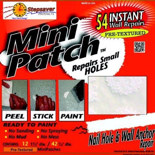 Stepsaver Products Self Adhesive Mini Patch Pre-textured (54 Repair Patches)