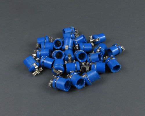 Lot of (24) amphenol 126-1063 hood backshell w/ cable clamp for hex connector for sale
