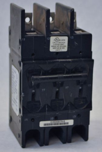 Airpax Sensata 209-3-2599-378 HH83XB378-B 3P 240V Circuit Breaker