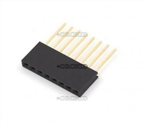 5pcs 8 pin 2.54 mm stackable long legs femal header for arduino #2136267