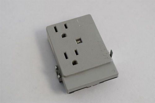 Haworth PRD-3B Cubicle Electrical Power Distribution Outlet Receptacle Gray