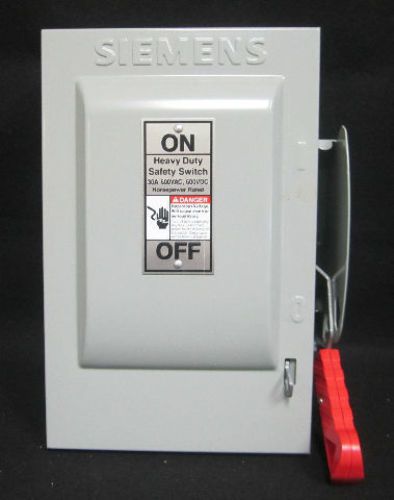 Siemens HNF261 2P 30A 600V Non Fusible Indoor Use Heavy Duty Safety Switch